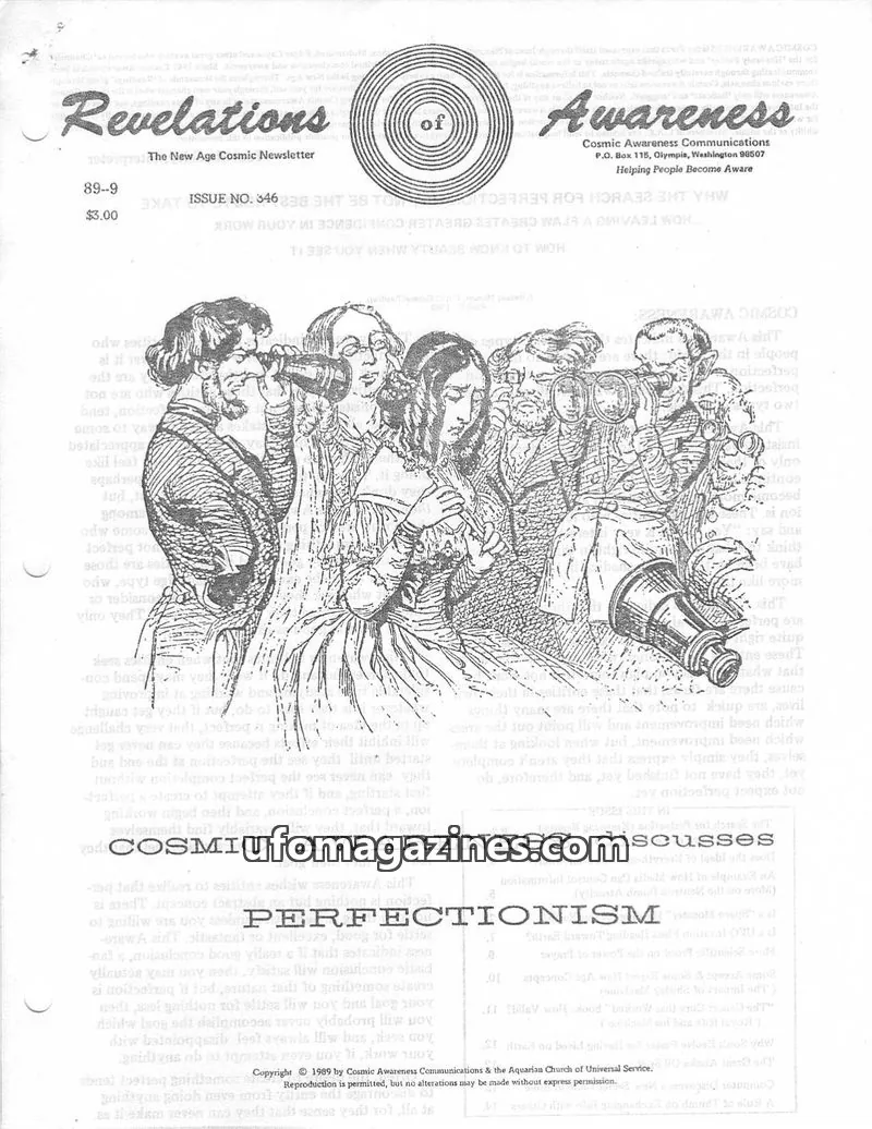 Cover of Cosmic Awareness issue 46: Revelations of Awareness