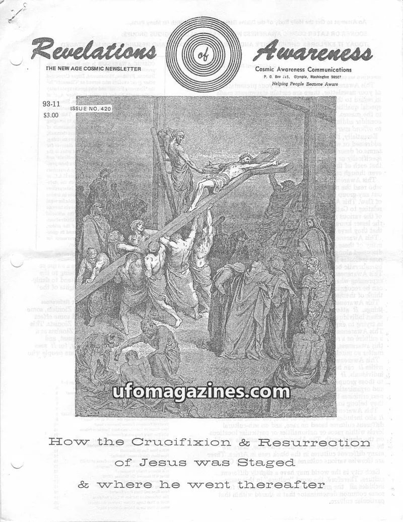 Cover of Cosmic Awareness issue 420: Revelations of Awareness