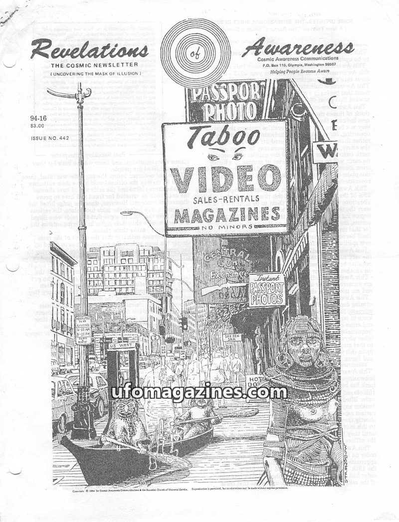 Cover of Cosmic Awareness - 1994 16 - abuse sex ascension children love space health astronomy photon belt tree