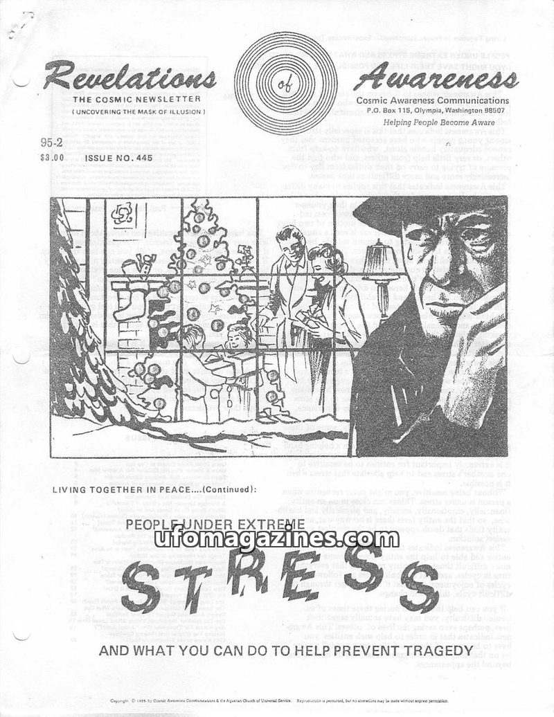 Cover of Cosmic Awareness - 1995 02 - psychology mind stress afterlife death children health suicide karma marriage