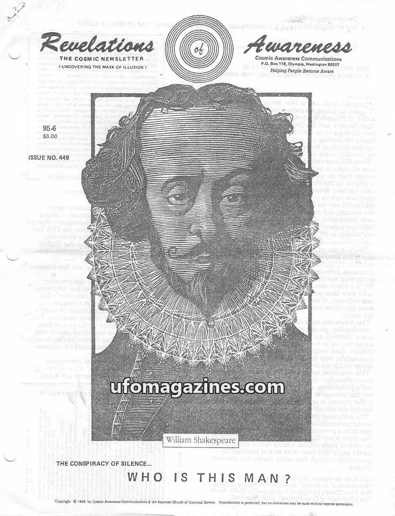Cover of Cosmic Awareness issue 449: Revelations of Awareness