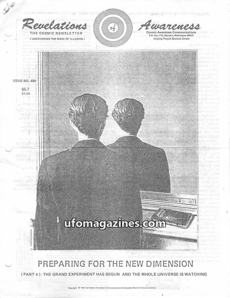 Cover of Cosmic Awareness issue 450: Revelations of Awareness