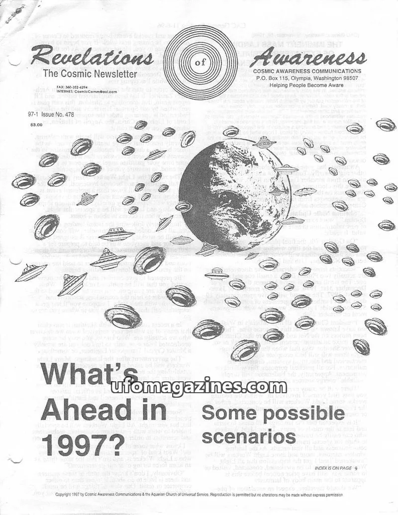 Cover of Cosmic Awareness issue 478: Revelations of Awareness