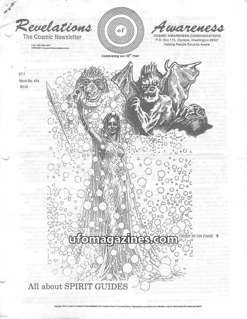 Cover of Cosmic Awareness issue 484: Revelations of Awareness