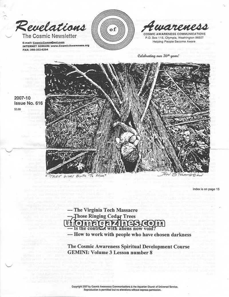 Cover of Cosmic Awareness issue No. 616: Revelations The Cosmic Newsletter