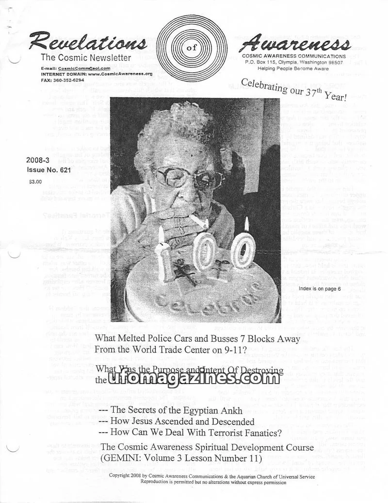Cover of Cosmic Awareness issue No. 621: Revelations: The Cosmic Newsletter