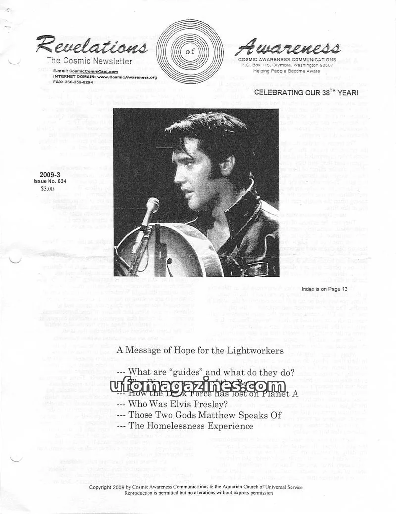 Cover of Cosmic Awareness issue 634: Revelations The Cosmic Newsletter