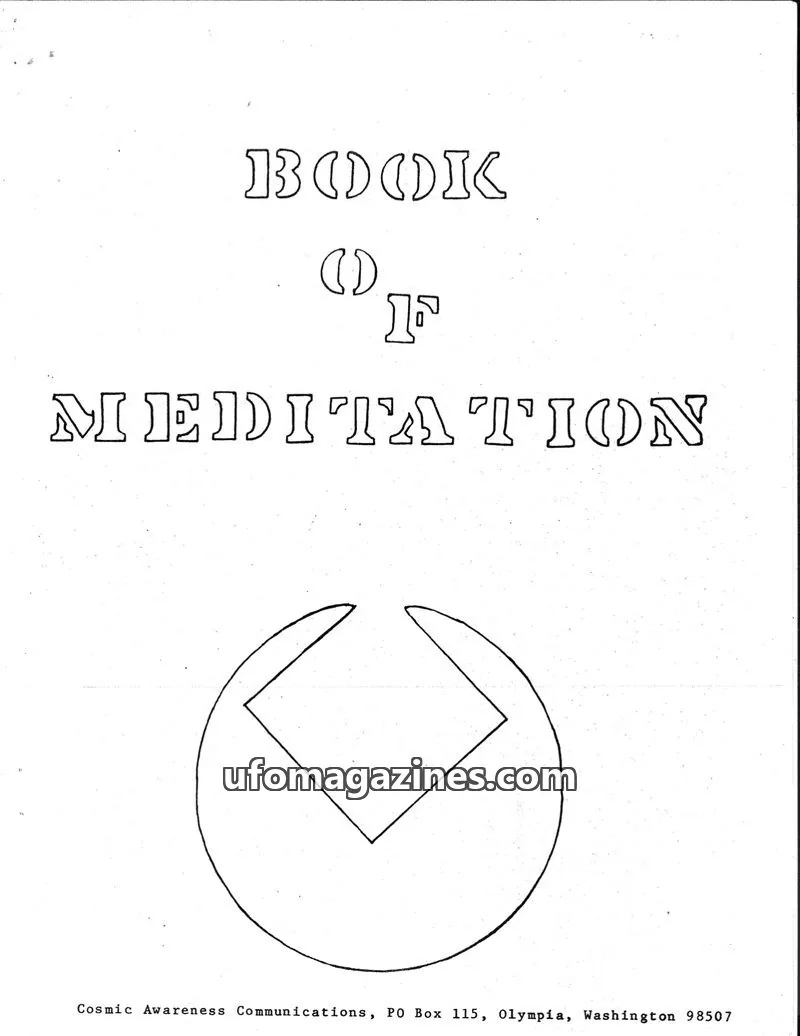 Cover of Cosmic Awareness: BOOK OF MEDITATION