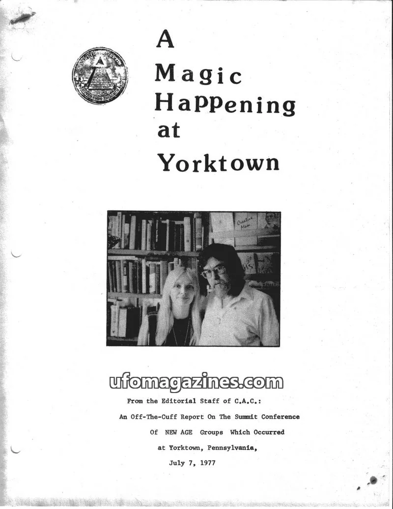 Cover of Cosmic Awareness issue July 7, 1977: A Magic Happening at Yorktown