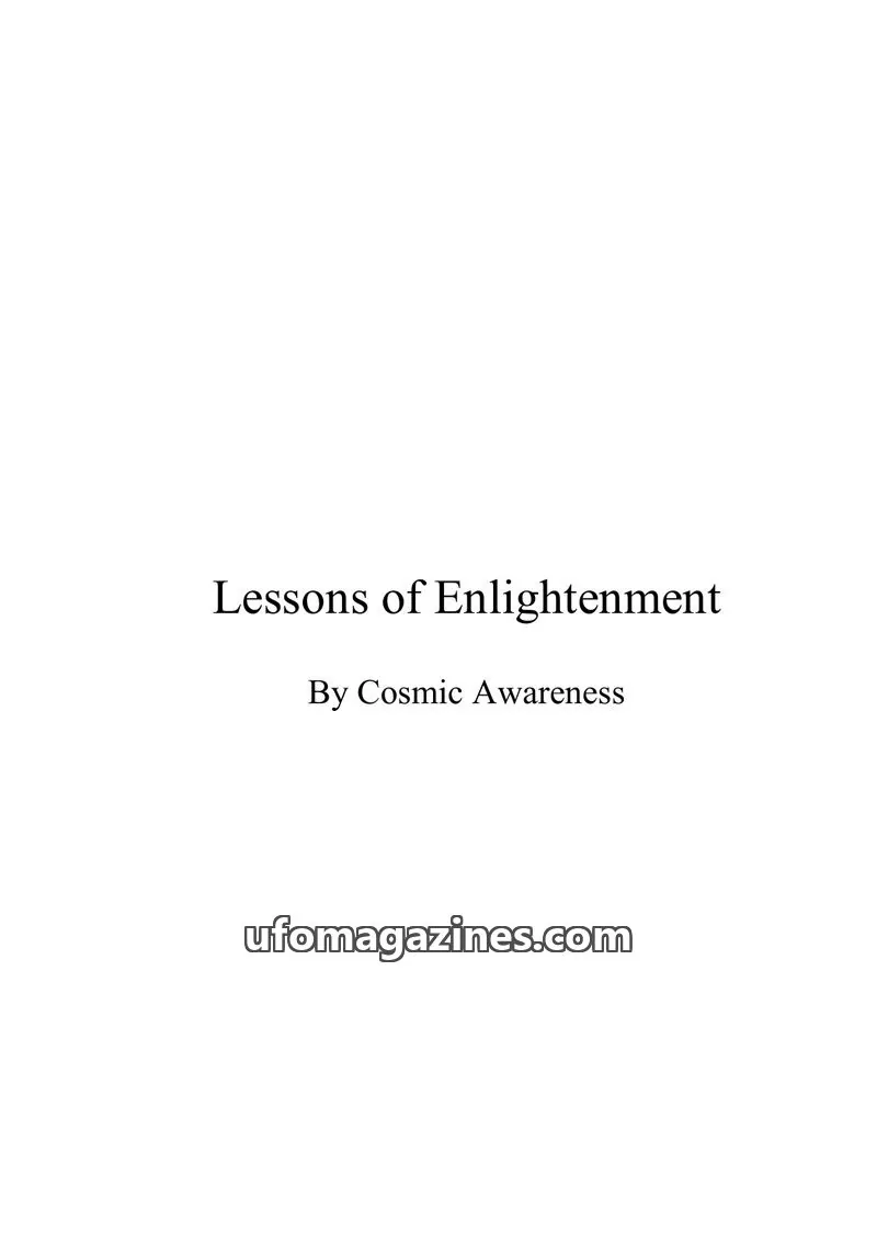 Cover of Cosmic Awareness: Lessons of Enlightenment