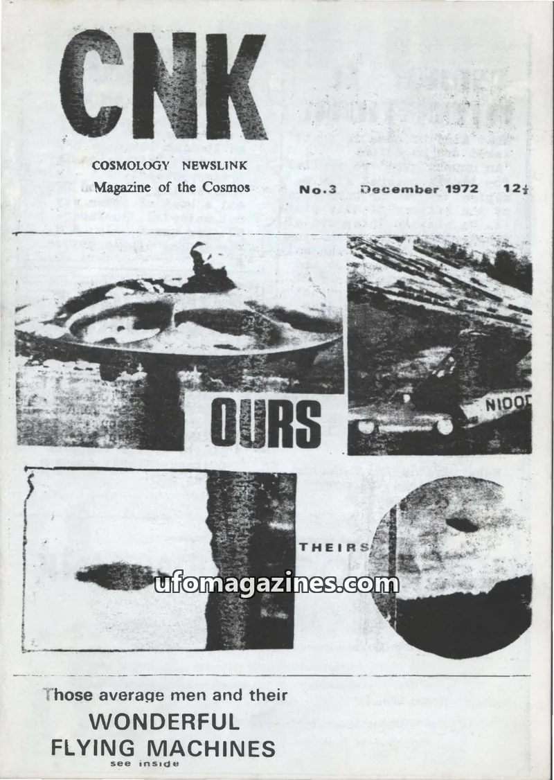 Cover of Cosmology Newslink (Ed Harris) issue No. 3: CNK COSMOLOGY NEWSLINK Magazine of the Cosmos