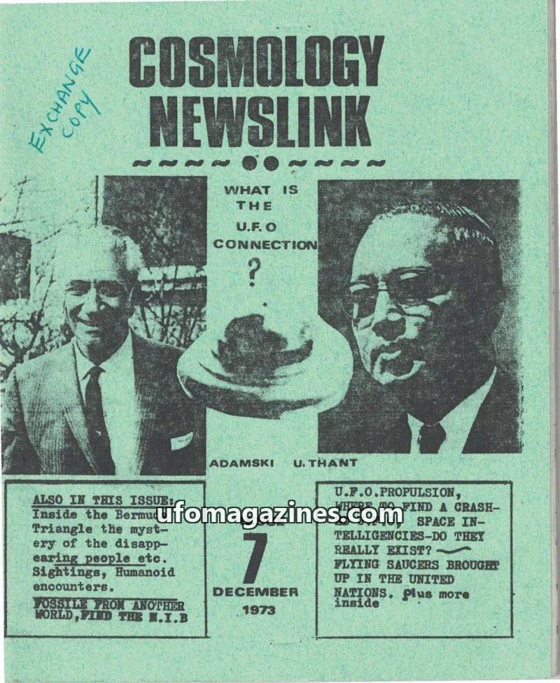Cover of Cosmology Newslink (Ed Harris) issue 7: COSMOLOGY NEWSLINK