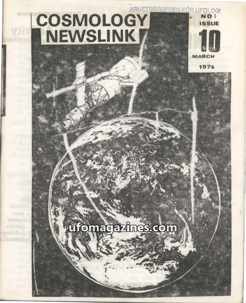 Cover of Cosmology Newslink (Ed Harris) issue 10: COSMOLOGY NEWSLINK