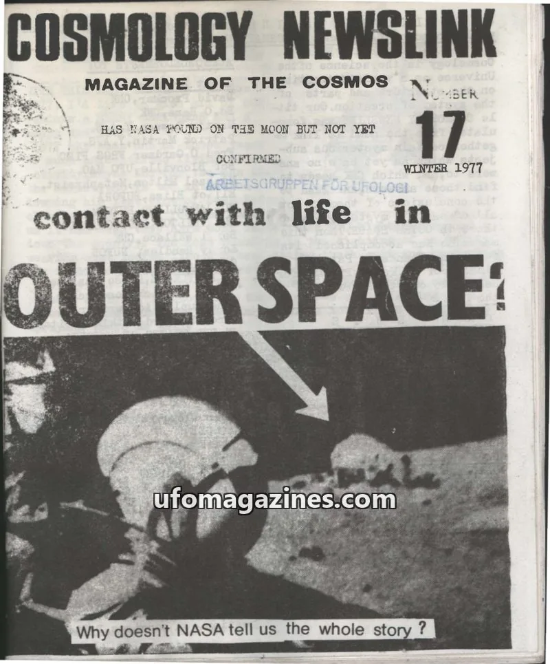 Cover of Cosmology Newslink (Ed Harris) issue 17: COSMOLOGY NEWSLINK