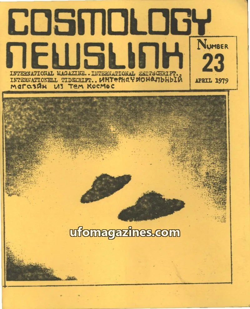 Cover of Cosmology Newslink (Ed Harris) issue 23: COSMOLOGY NEWSLINK