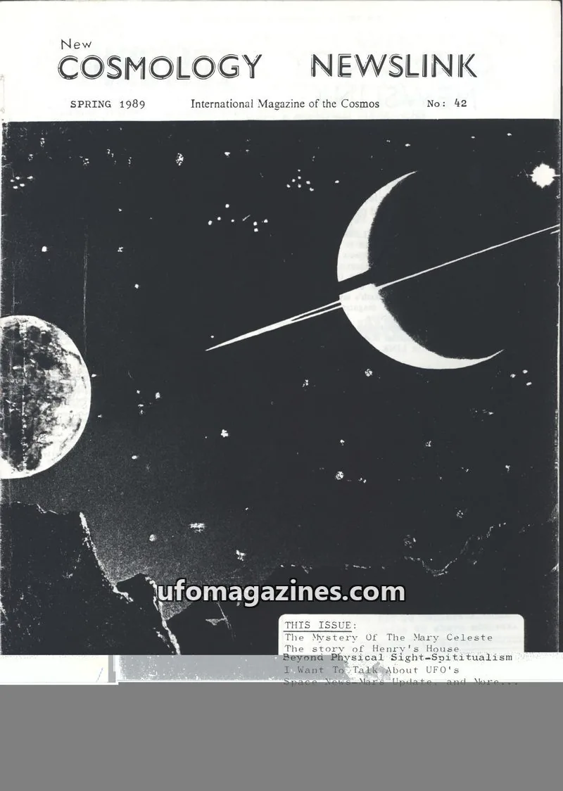 Cover of CNK issue 42: New COSMOLOGY NEWSLINK