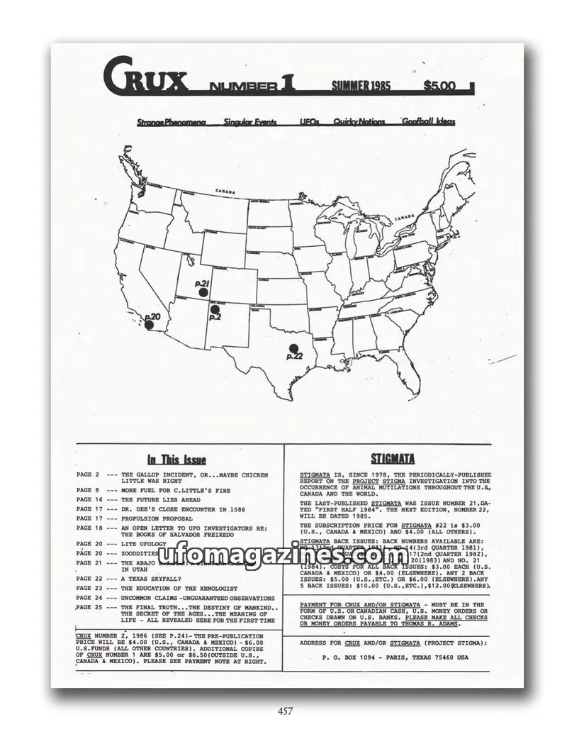 Cover of CRUX issue 1: CRUX