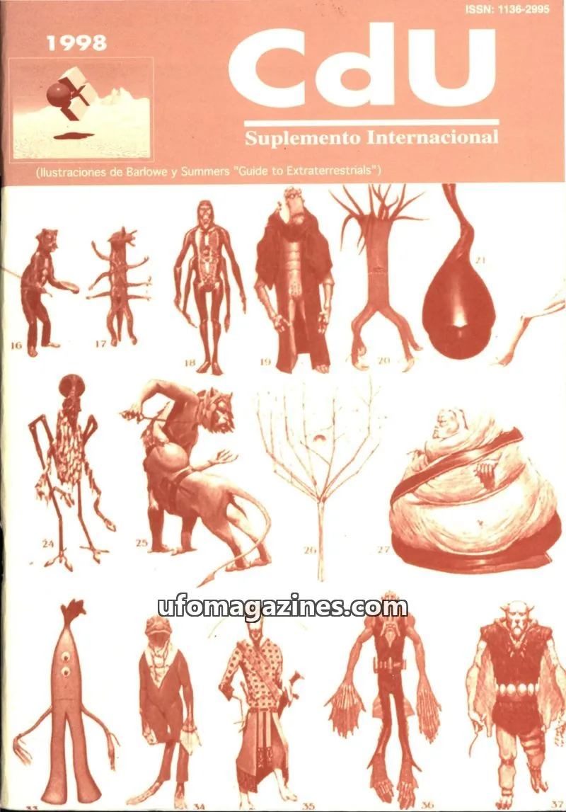 Cover of Cuadernos de Ufologia Suplemento Internacional (Fundacion Anomalia) issue 4: CdU Suplemento Internacional