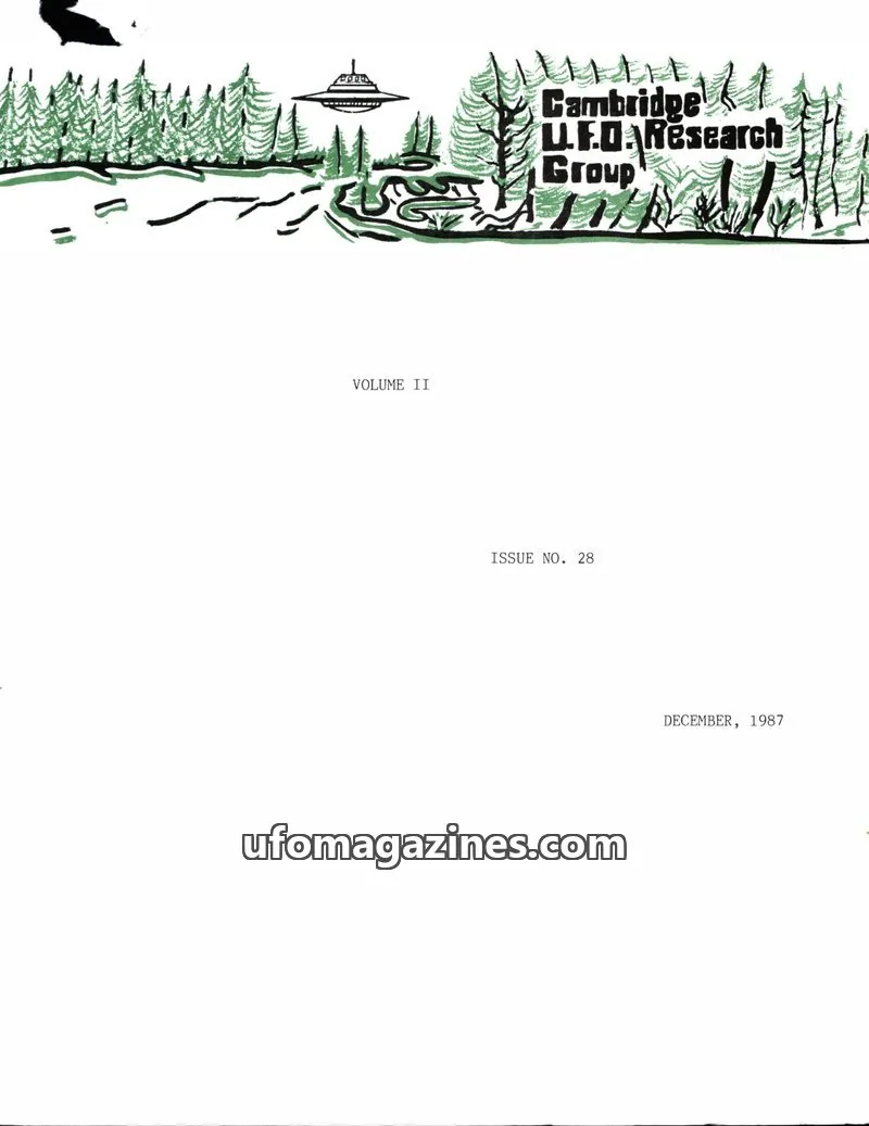 Cover of Cambridge UFO Research Group issue 28: ENCOUNTER