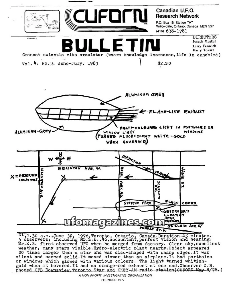 Cover of CUFORN issue Vol.4, No.3: CUFORN BULLETIN