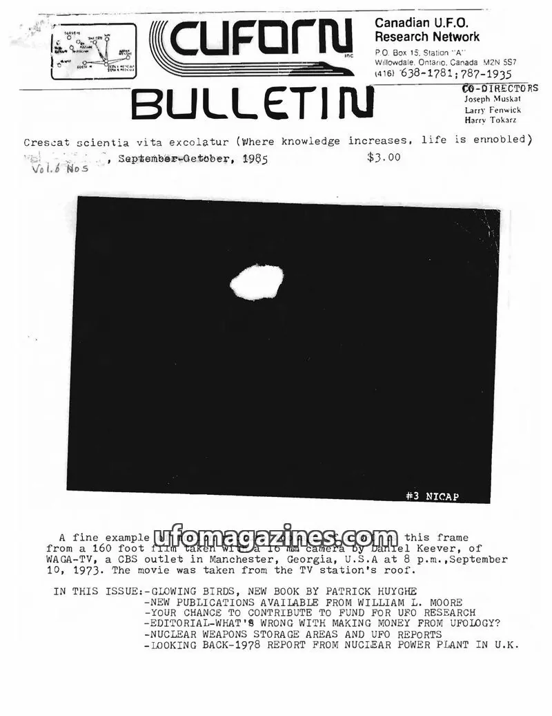 Cover of CUFORN issue Vol.6 No.5: CUFORN BULLETIN