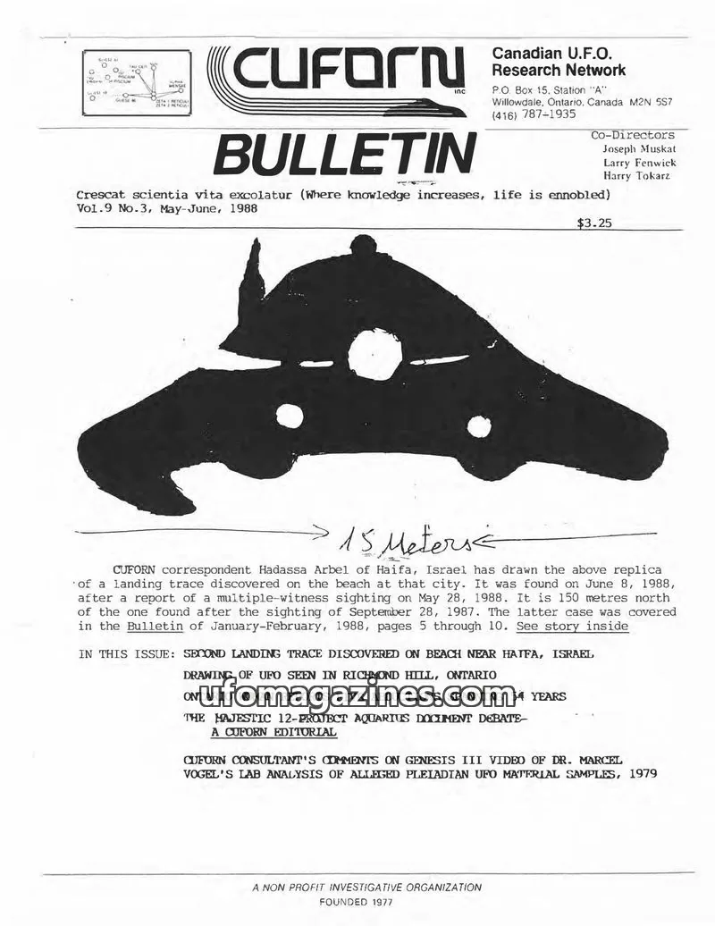 Cover of CUFORN Research Network Inc. issue Vol.9 No.3: CUFORN BULLETIN