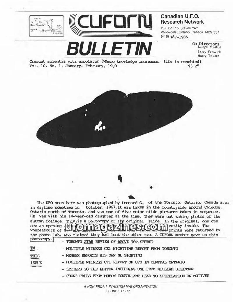 Cover of CUFORN Research Network issue Vol. 10, No. 1: CUFORN BULLETIN