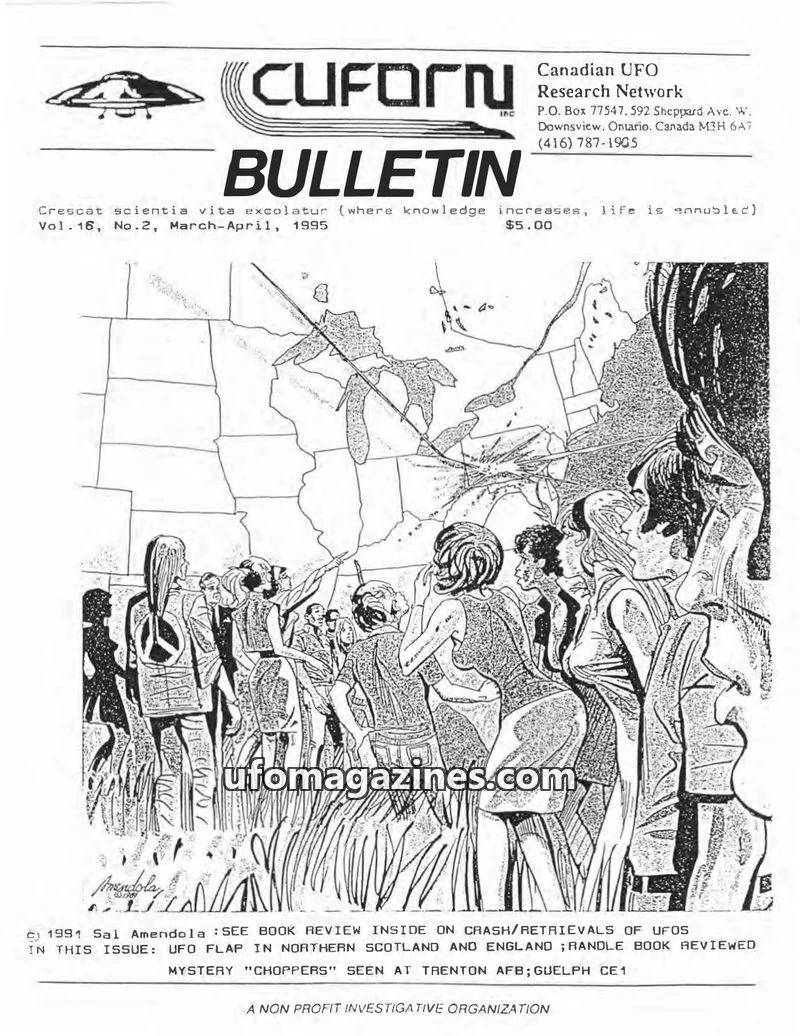 Cover of Canadian UFO Research Network issue Vol.16, No.2: CUFORN BULLETIN