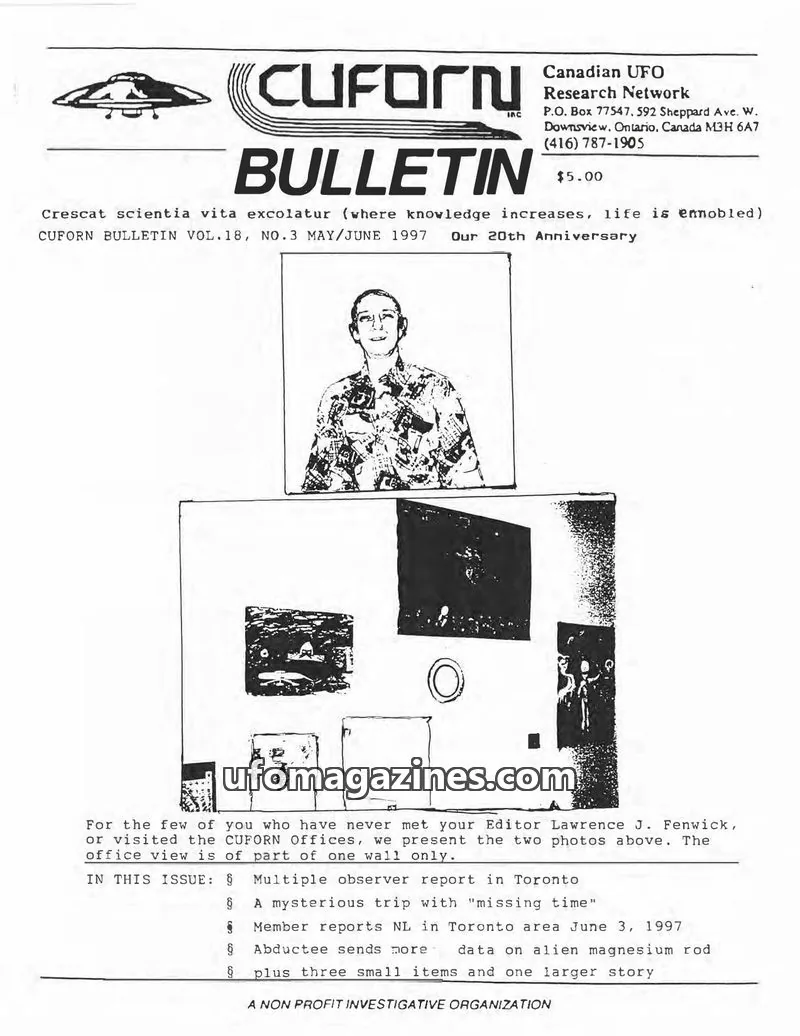 Cover of CUFORN Research Network issue VOL.18, NO.3: CUFORN BULLETIN