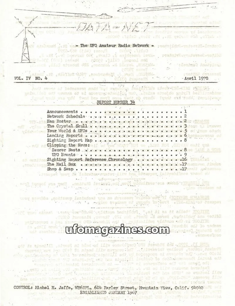 Cover of Data Net issue VOL. IV NO. 4: DATA-NET