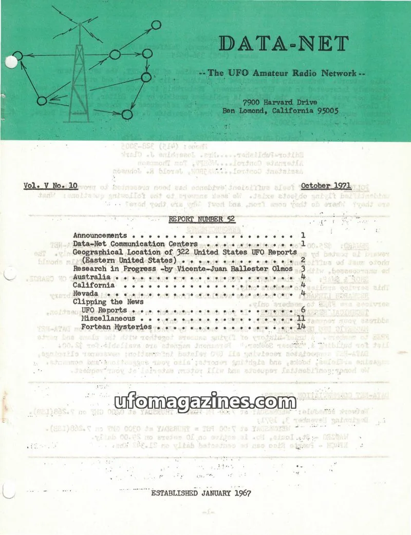 Cover of Data Net issue REPORT NUMBER 52: DATA-NET