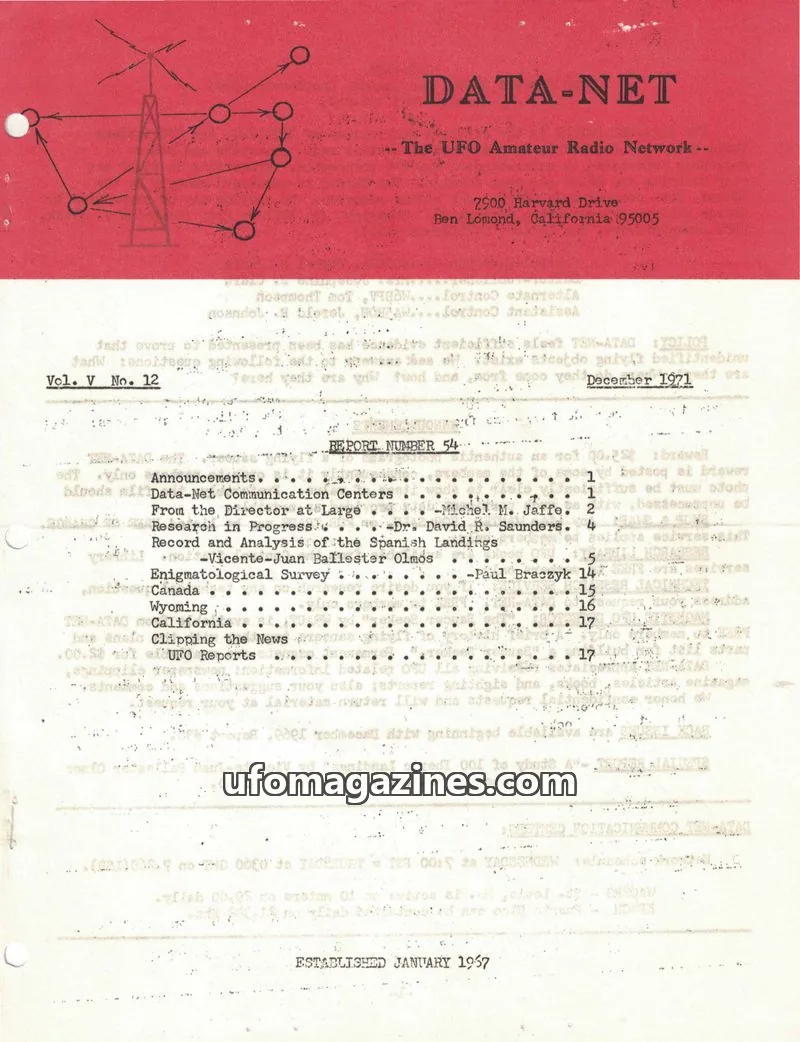 Cover of DATA-NET Amateur Radio Network issue 12: DATA-NET