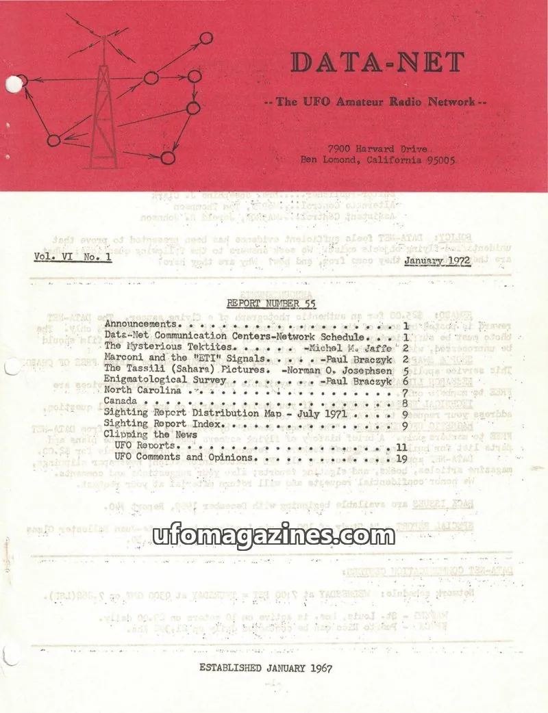 Cover of Data Net issue Vol. VI No. 1: DATA-NET