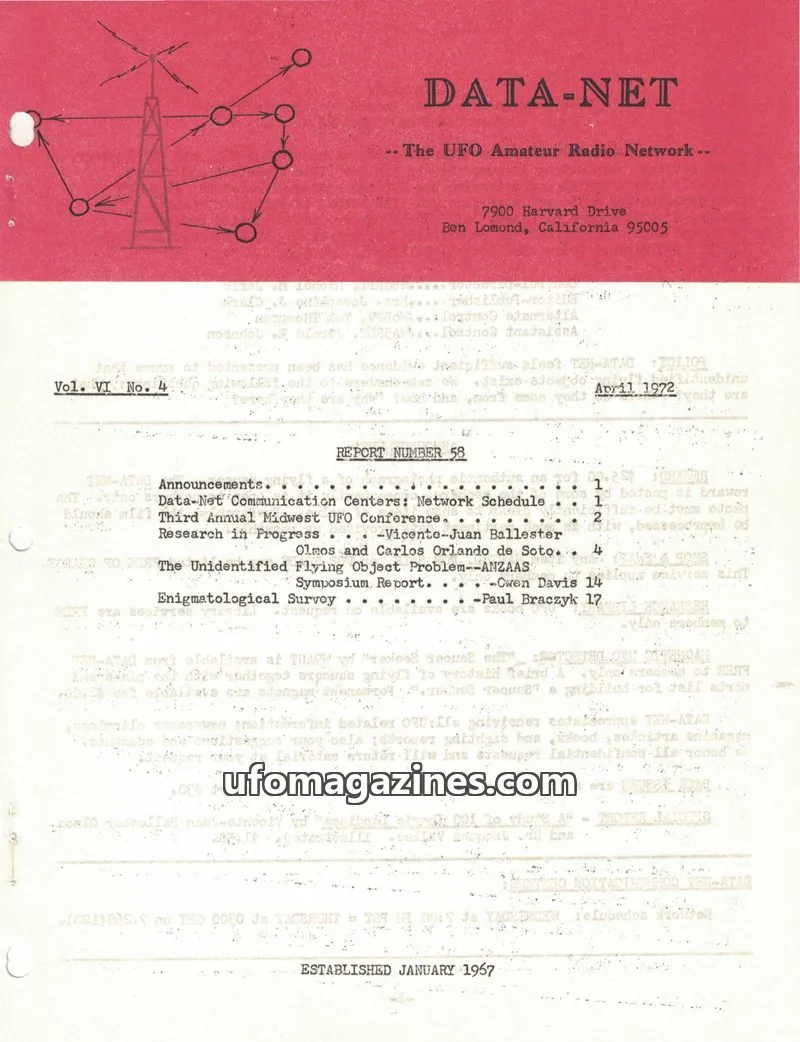 Cover of Data Net issue Vol. VI No. 4: DATA-NET