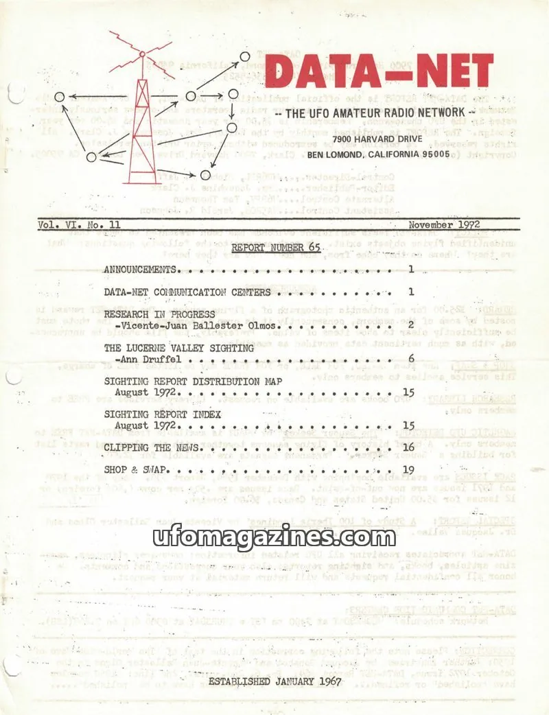 Cover of Data Net issue Vol. VI. No. 11: DATA-NET