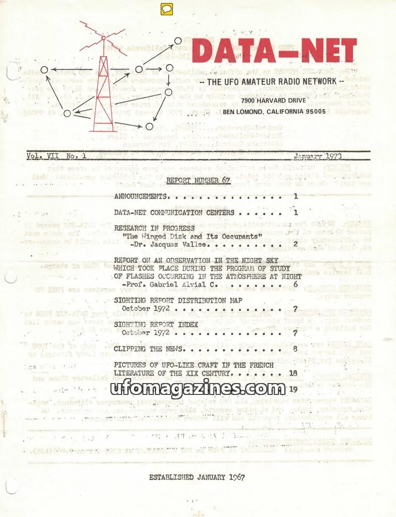 Cover of Data Net issue Vol. VII No. 1: DATA-NET