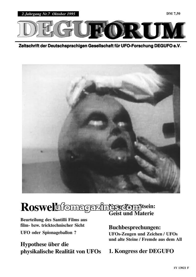 Cover of Deguforum (DEGUFO) issue Nr. 7: DEGUFORUM
