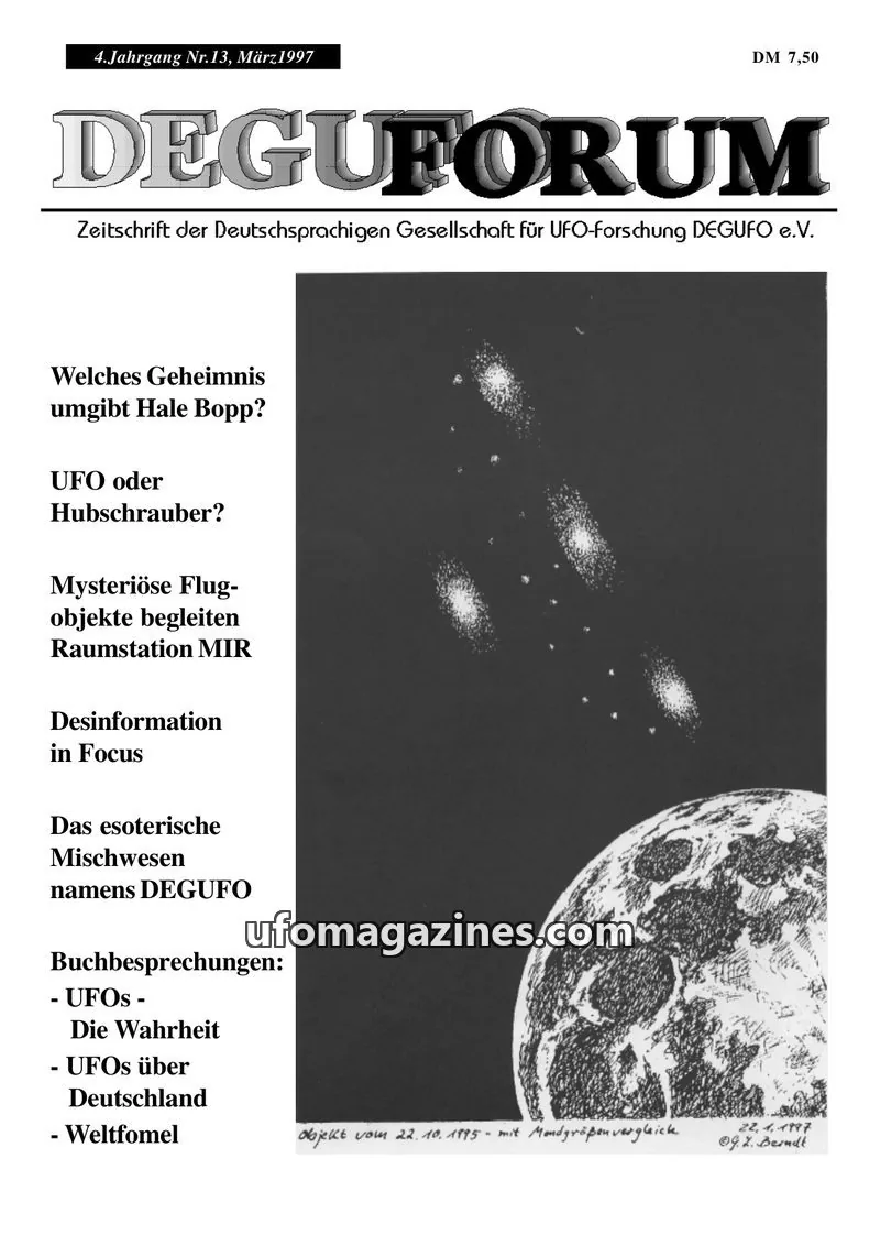 Cover of Deguforum (DEGUFO) issue 13: DEGUFORUM