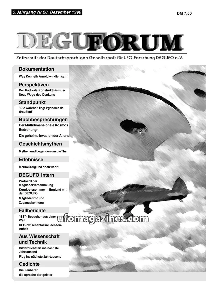 Cover of Deguforum (DEGUFO) issue Nr. 20: DEGUFORUM