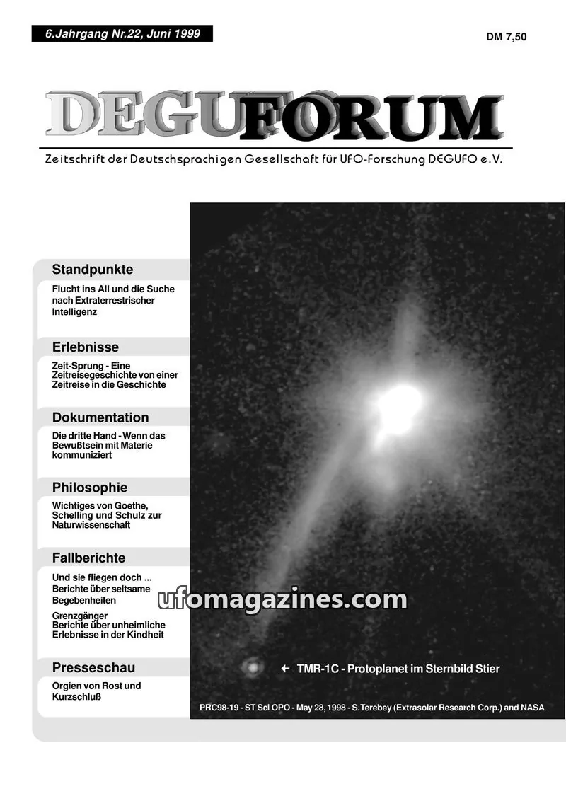 Cover of Deguforum (DEGUFO) issue Nr. 22: DEGUFORUM