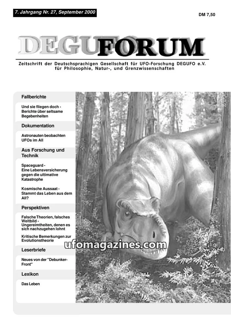 Cover of Deguforum (DEGUFO) issue Nr. 27: DEGUFORUM