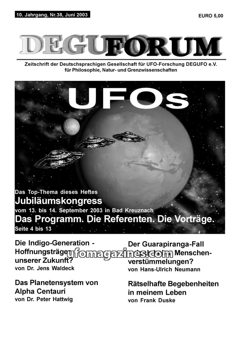 Cover of Deguforum (DEGUFO) issue Nr. 38: DEGUFORUM