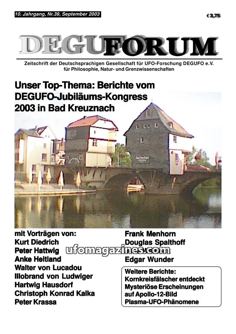Cover of Deguforum (DEGUFO) issue Nr. 39: DEGUFORUM