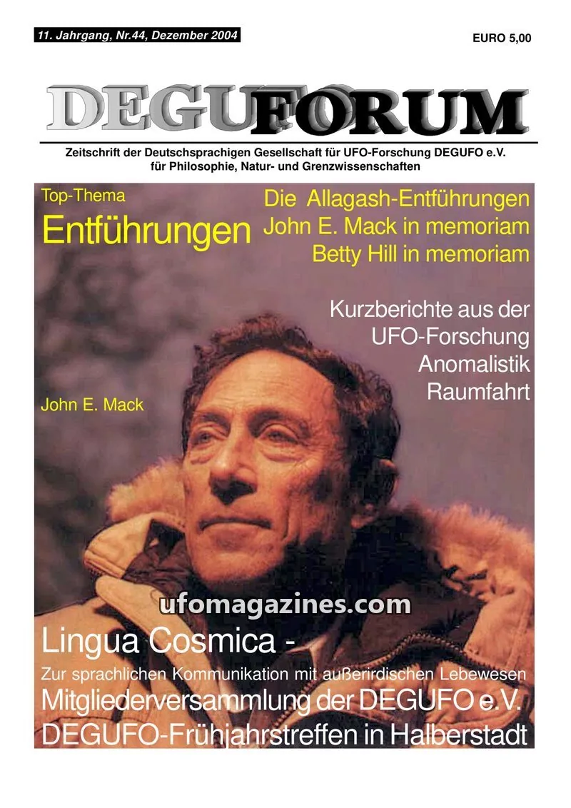 Cover of Deguforum (DEGUFO) issue Nr.44: DEGUFORUM