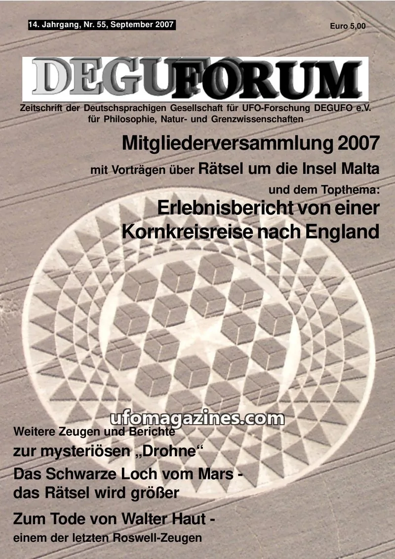 Cover of Deguforum (DEGUFO) issue Nr. 55: DEGUFORUM