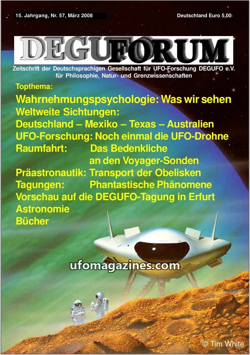 Cover of Deguforum (DEGUFO) issue 57: DEGUFORUM