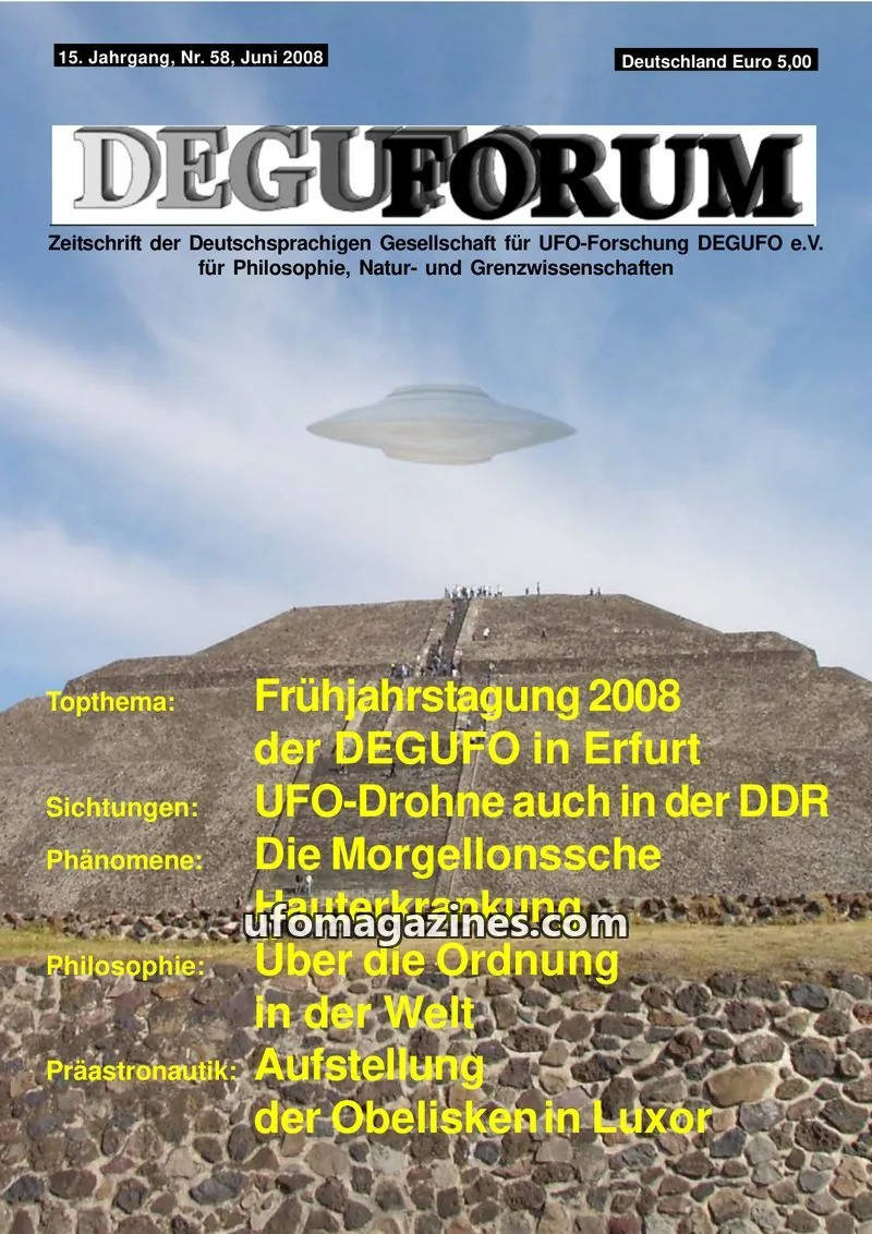 Cover of Deguforum (DEGUFO) issue Nr. 58: DEGUFORUM