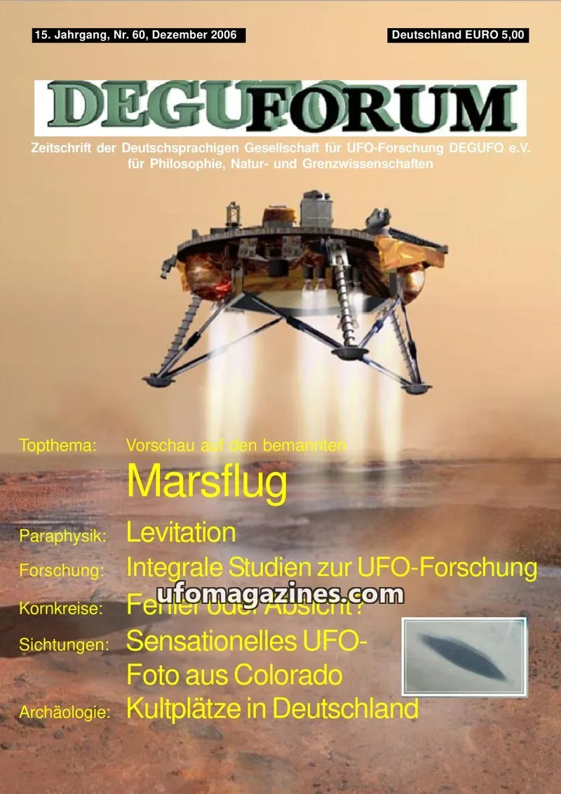 Cover of Deguforum (DEGUFO) issue 60: DEGUFORUM
