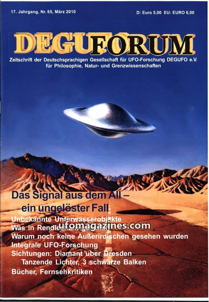 Cover of Deguforum (DEGUFO) issue Nr. 65: DEGUFORUM
