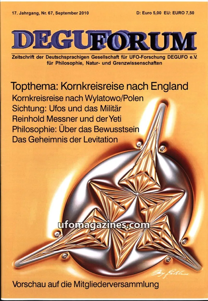 Cover of Deguforum (DEGUFO) issue Nr. 67: DEGUFORUM